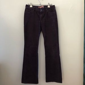 Purple Corduroy Flare Pants